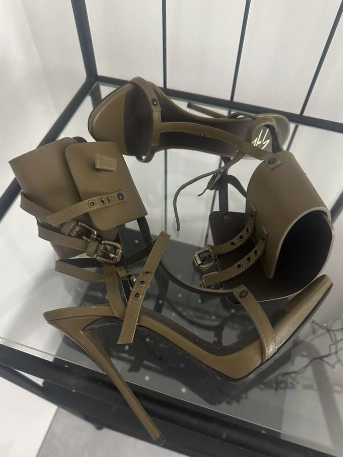 ZANOTTI KHAKI ANKLE GLADIATOR EU37