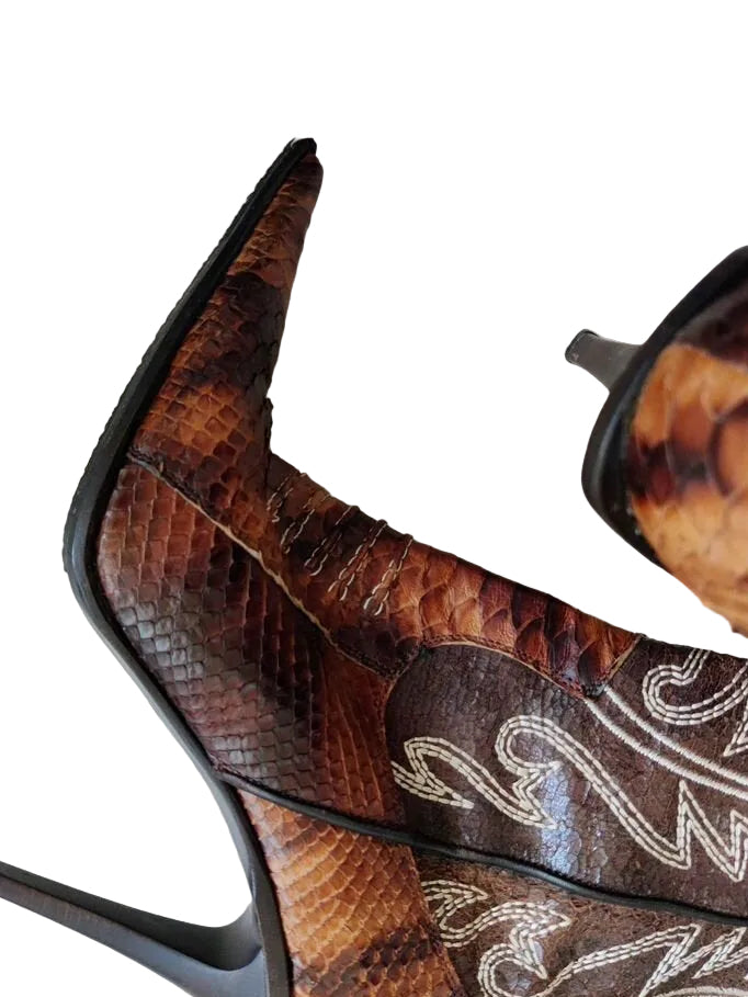 GIANMARCO LORENZI PYTHON BOOTS EU39