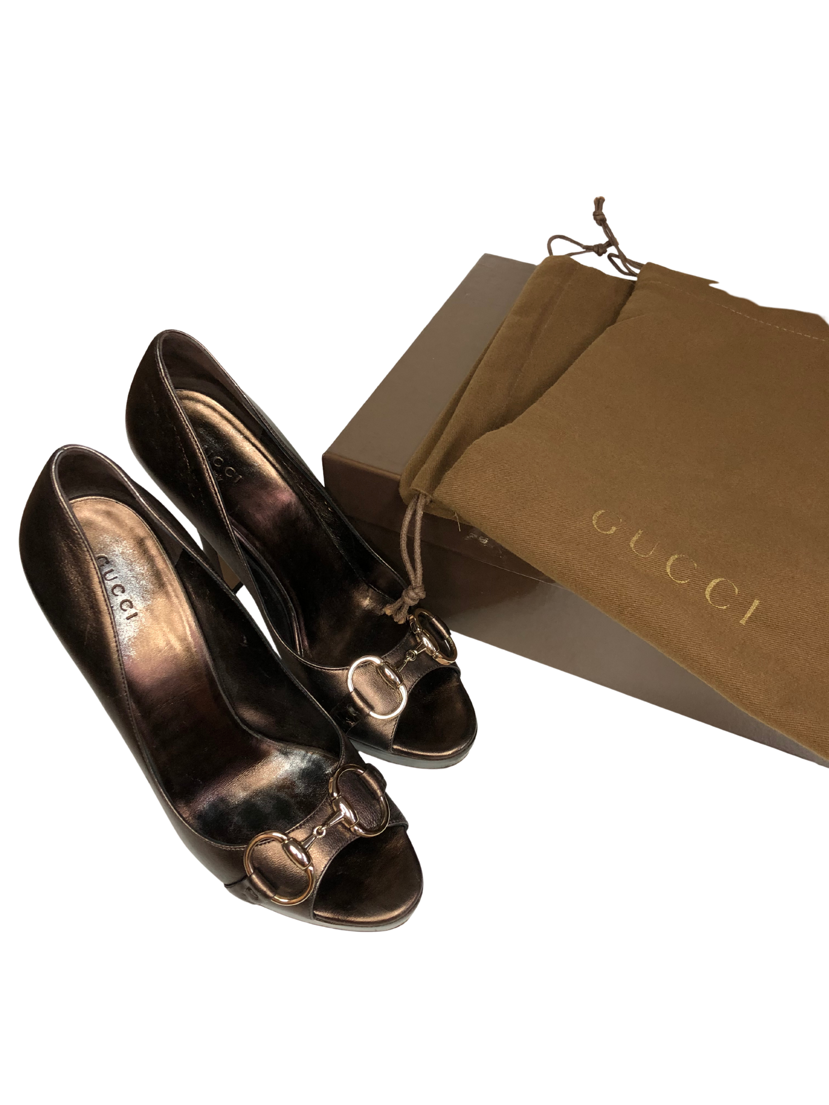 GUCCI HORSEBIT HEELS EU36