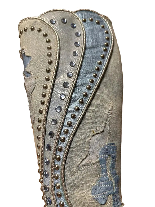 EL DANTES DENIM PEARL BOOTS EU37