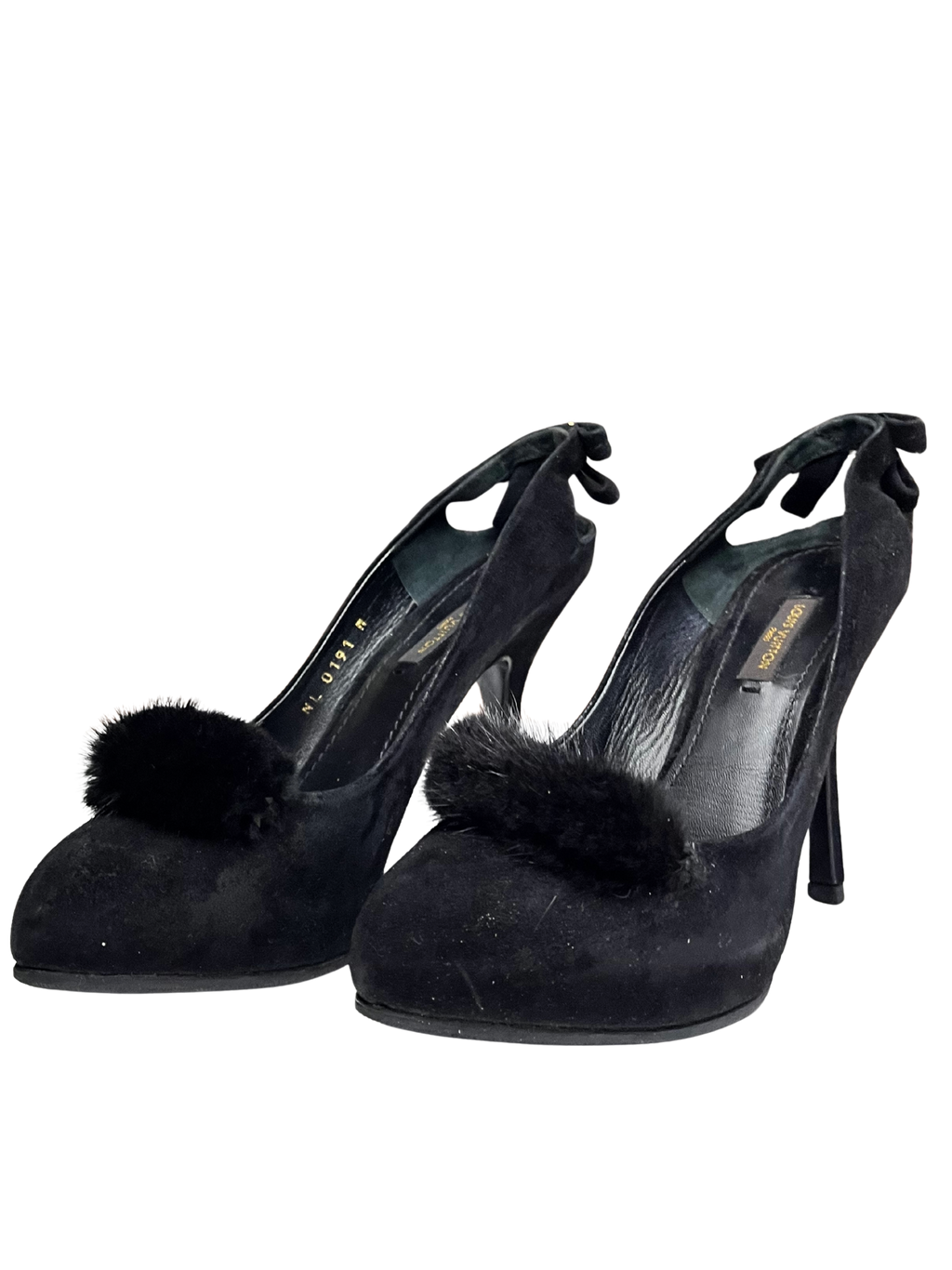 LOUIS VUITTON FUR PUMPS EU35.5