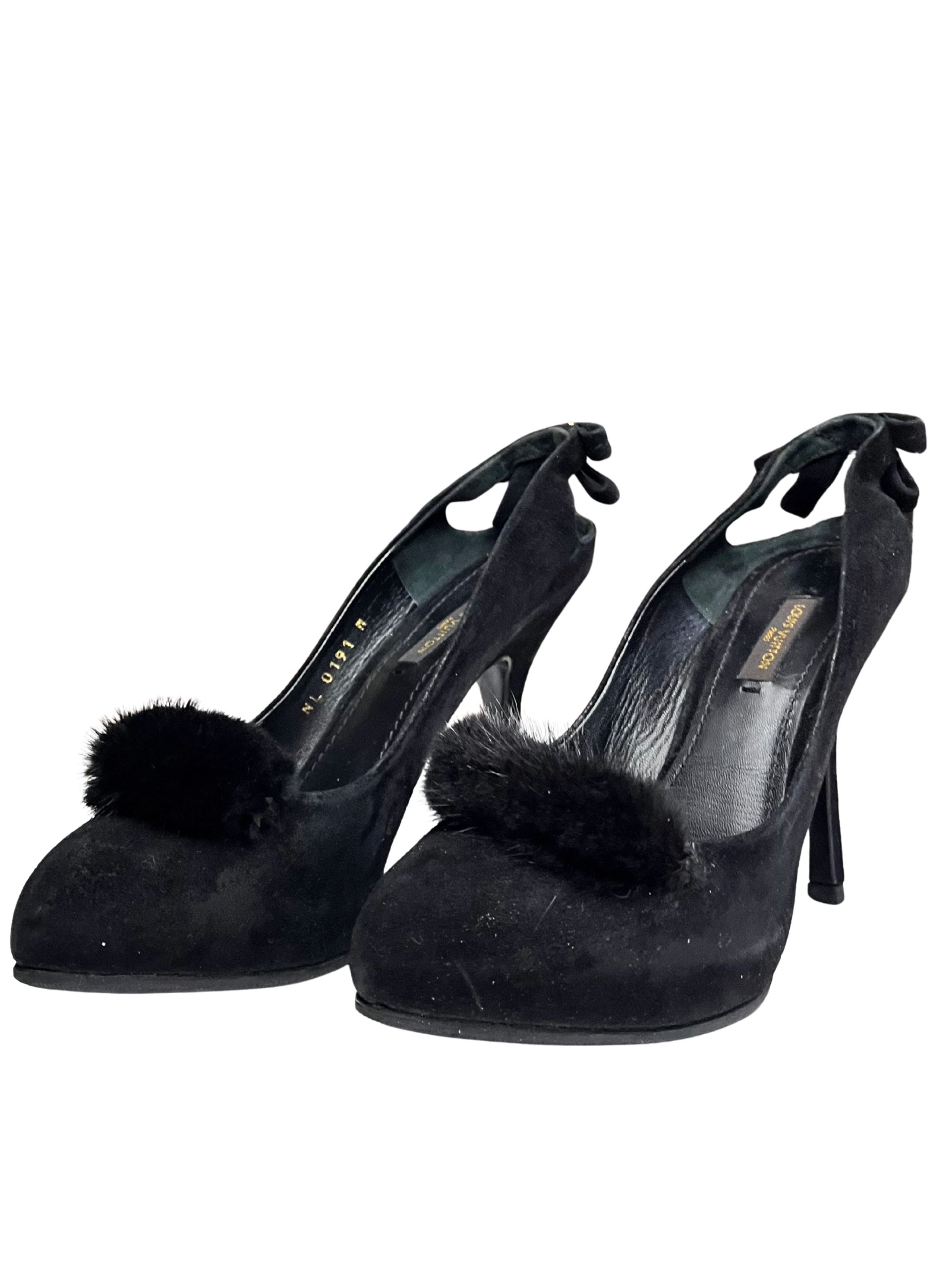 LOUIS VUITTON FUR PUMPS EU35.5