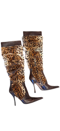 GIANMARCO LORENZI LEOPARD BOOTS EU38