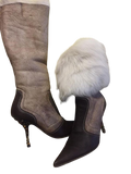 VICINI JEWEL HEEL FUR BOOTS EU37
