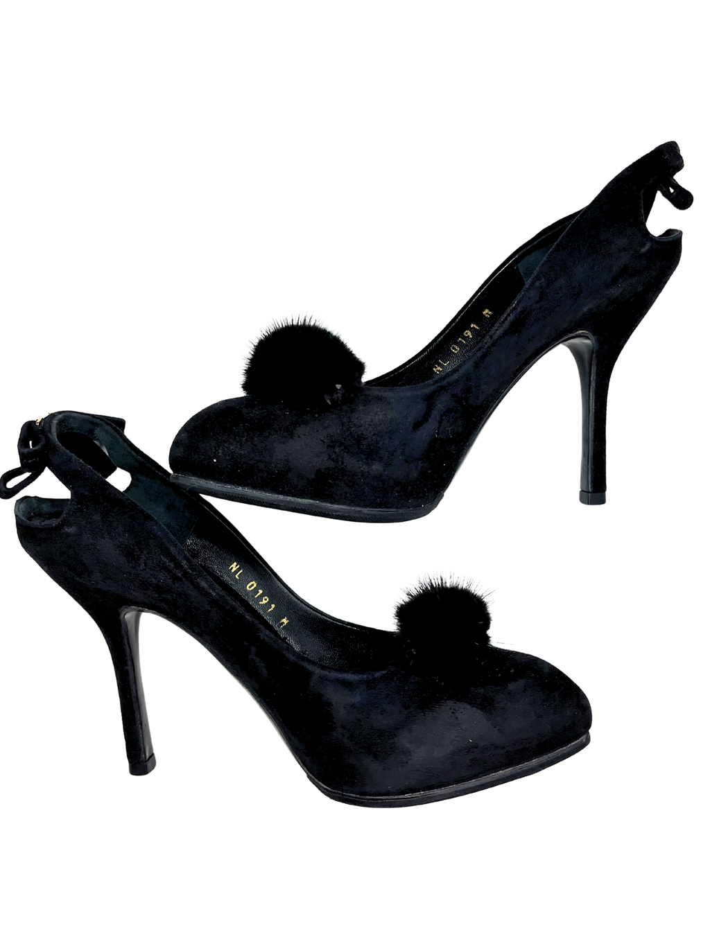 LOUIS VUITTON FUR PUMPS EU35.5
