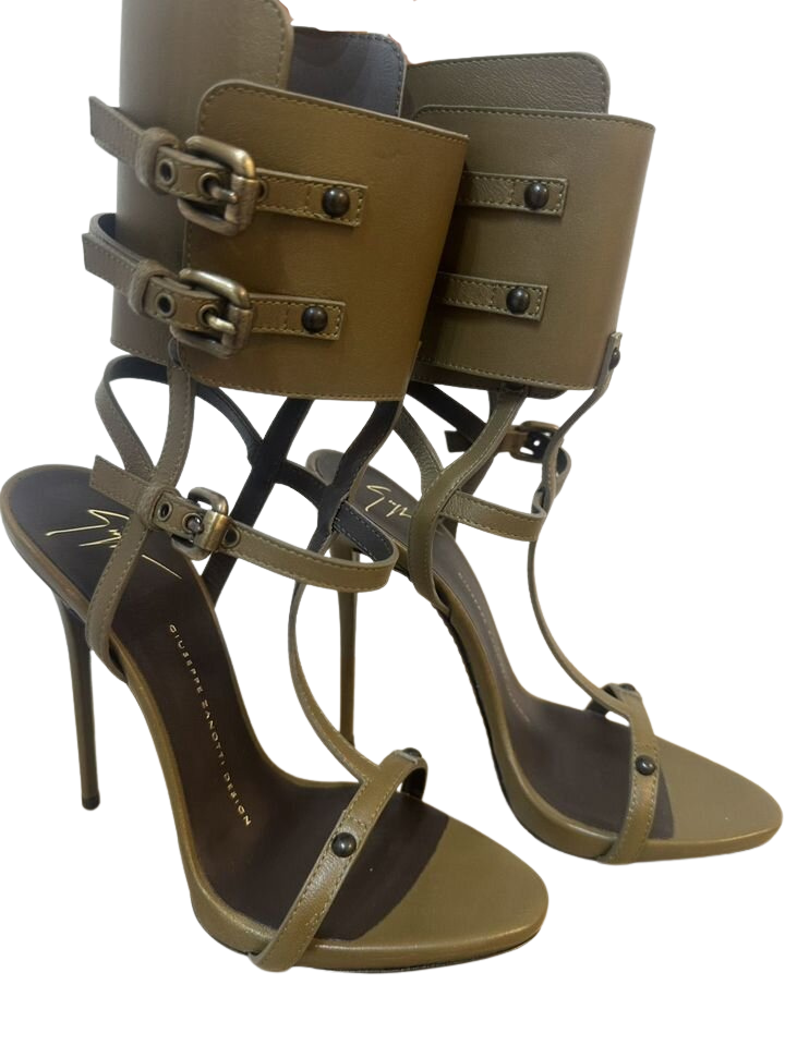 ZANOTTI KHAKI ANKLE GLADIATOR EU37
