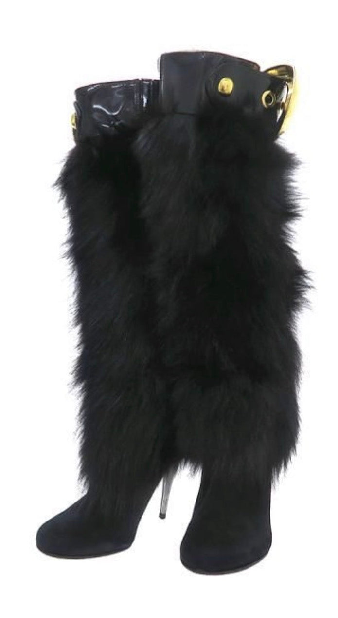 GIUSEPPE ZANOTTI FUR BOOTS EU35