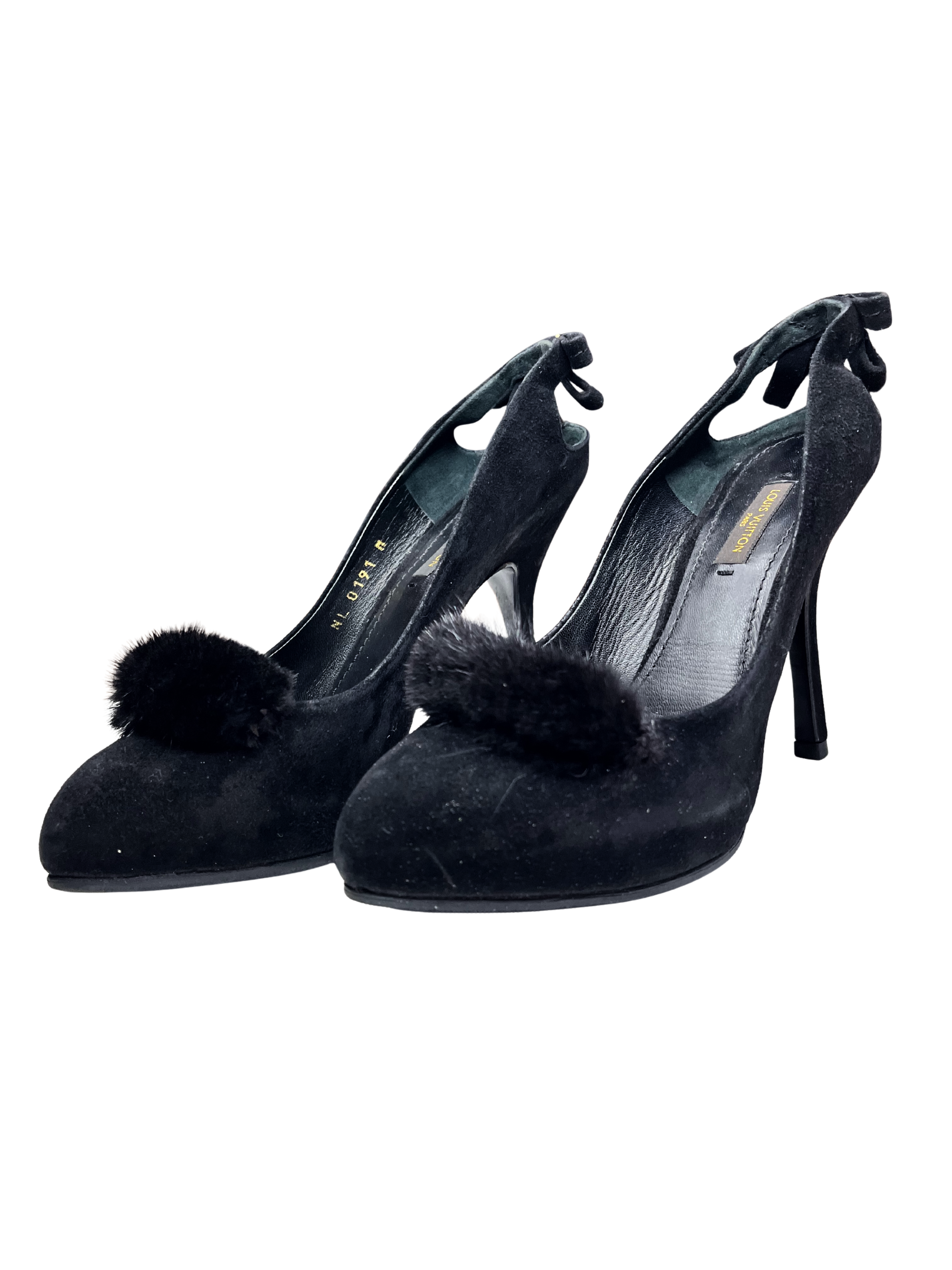 LOUIS VUITTON FUR PUMPS EU35.5