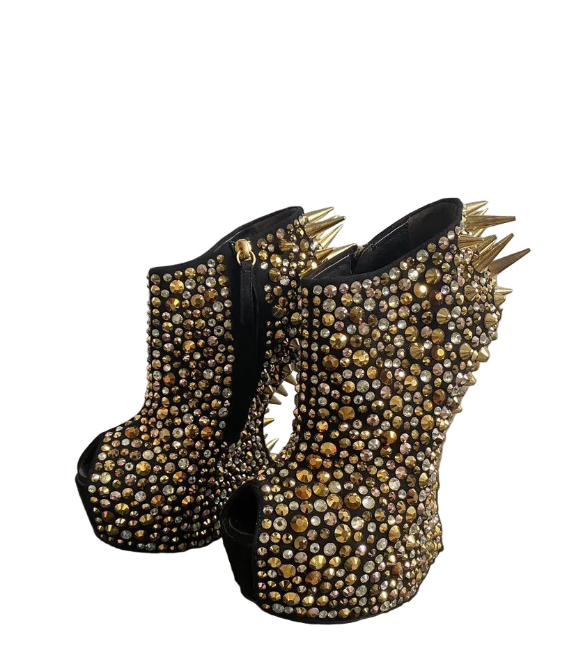 ZANOTTI GOLD SPIKE BOOTIES EU37