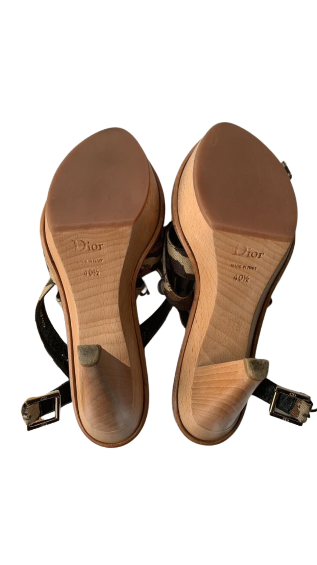 DIOR CAMO STRAPPY CLOG EU40.5