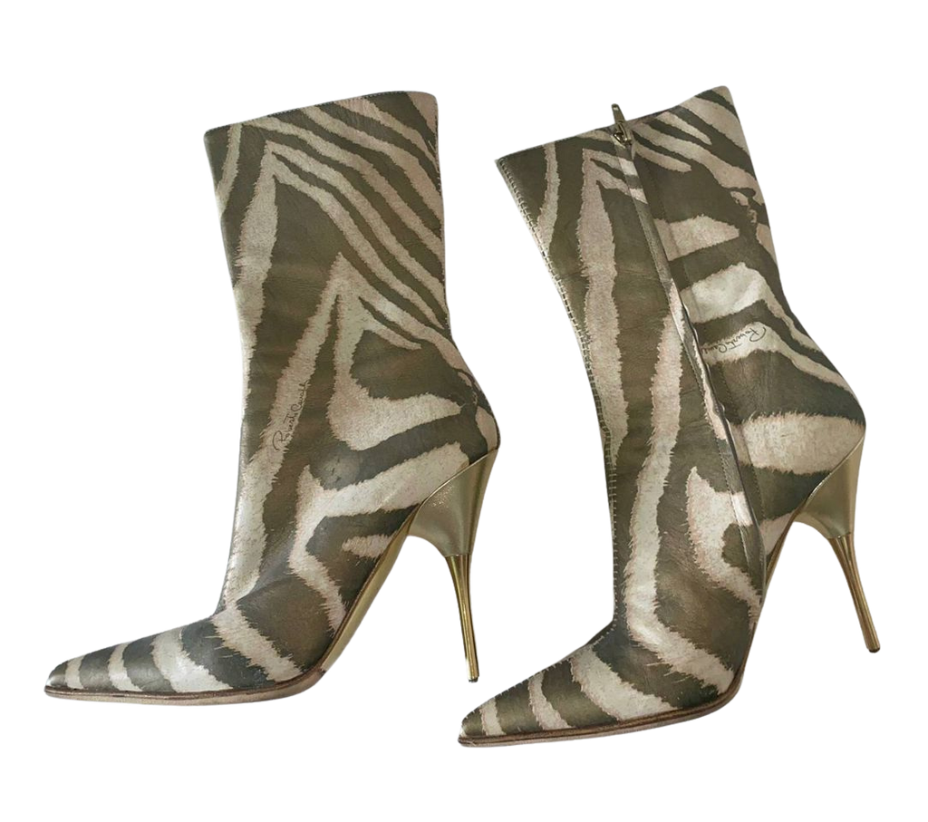 ROBERTO CAVALLI PRINT BOOTS EU38