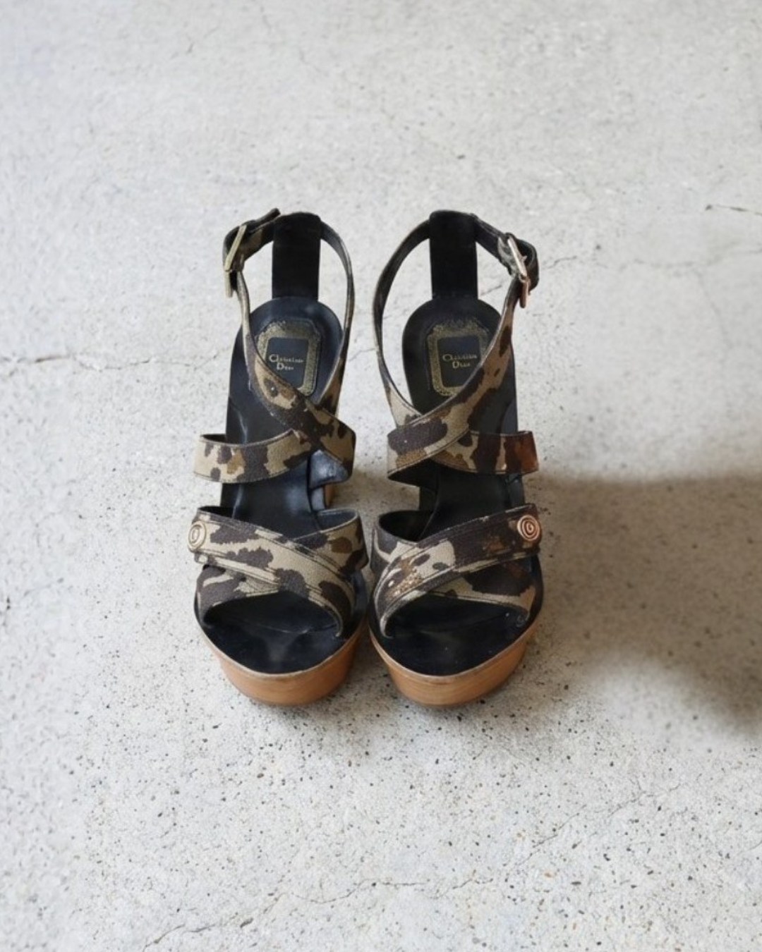 DIOR CAMO STRAPPY CLOG EU40.5