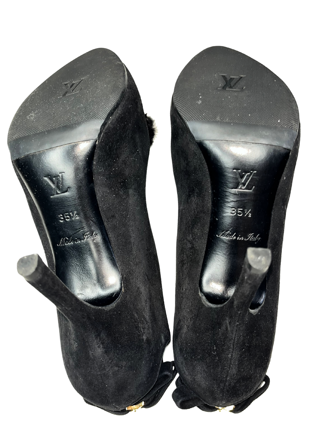 LOUIS VUITTON FUR PUMPS EU35.5
