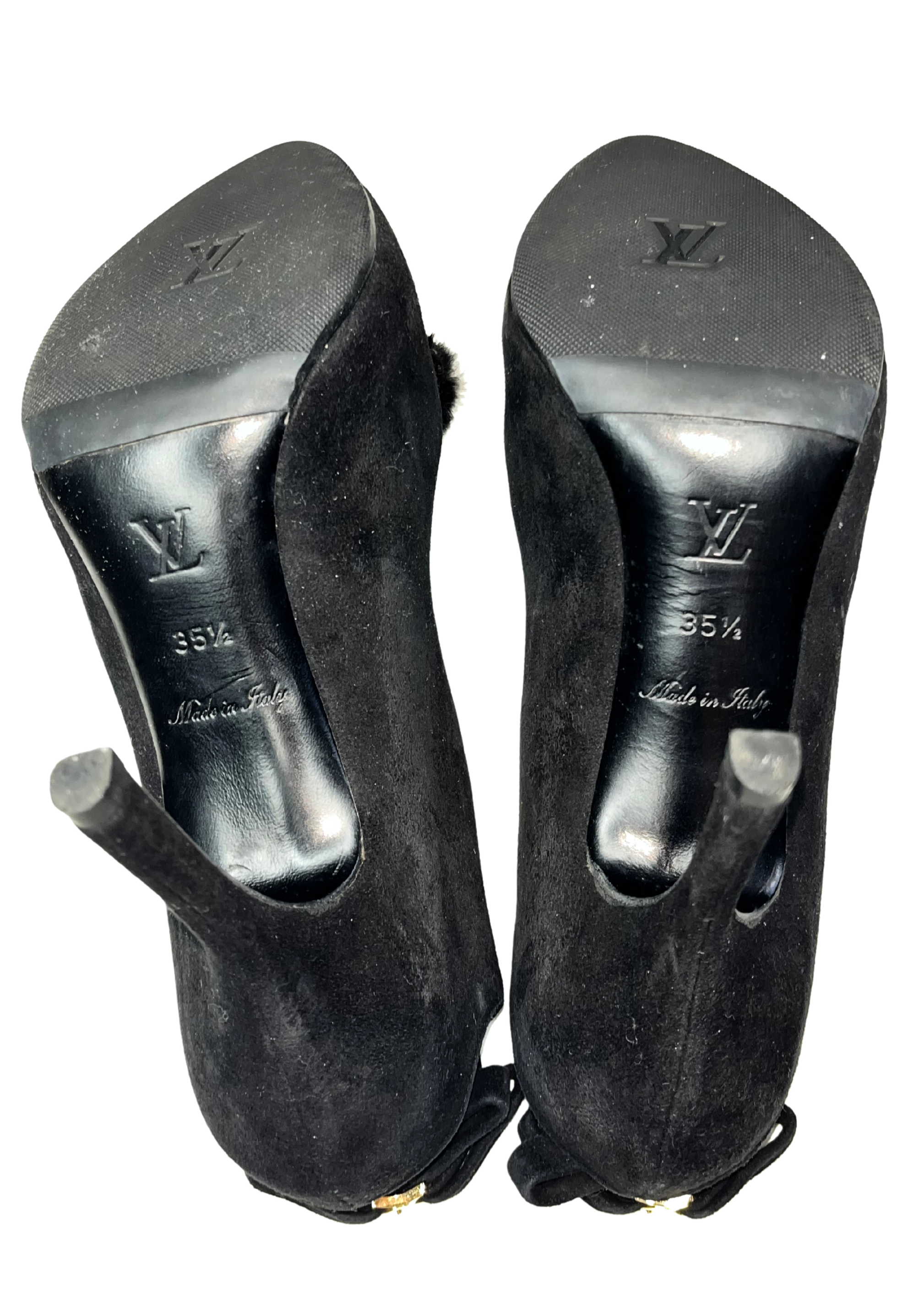 LOUIS VUITTON FUR PUMPS EU35.5