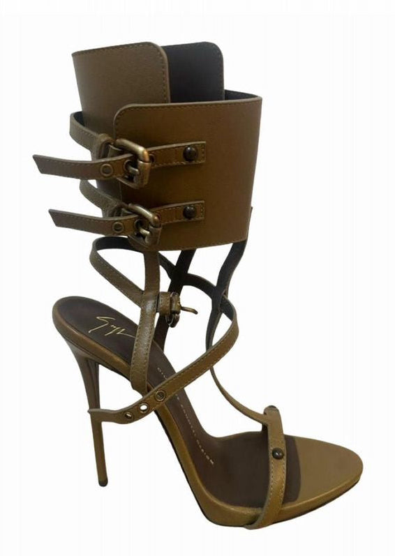 ZANOTTI KHAKI ANKLE GLADIATOR EU37