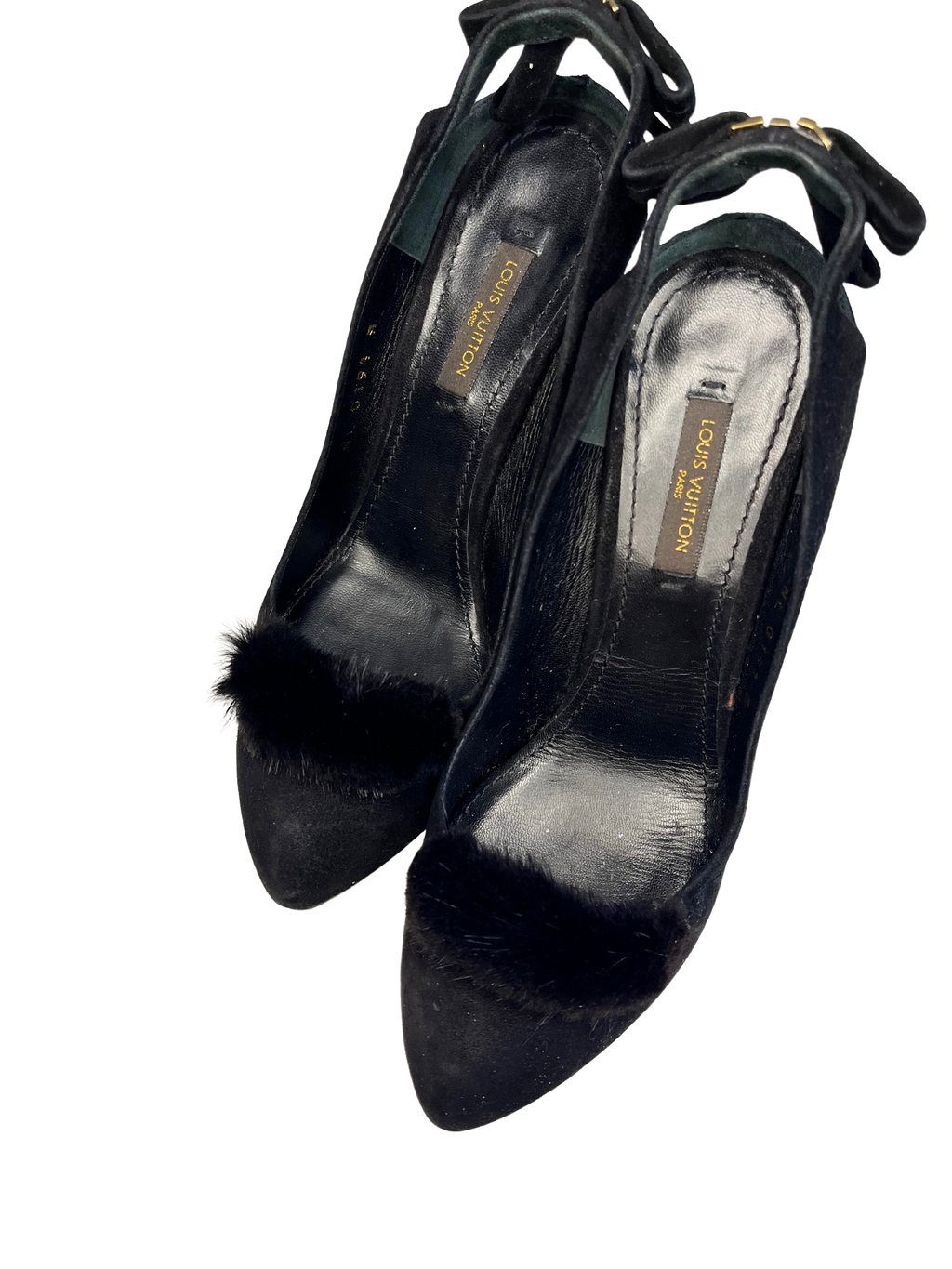 LOUIS VUITTON FUR PUMPS EU35.5