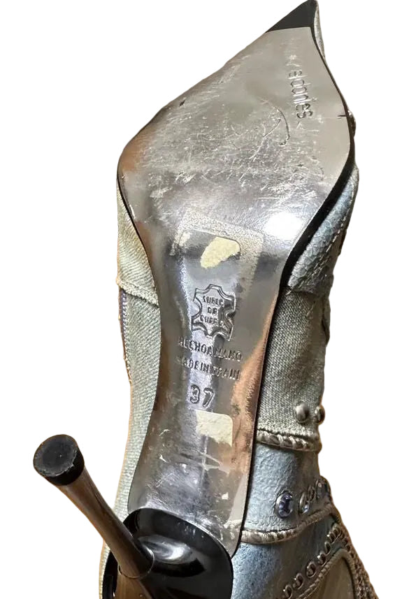 EL DANTES DENIM PEARL BOOTS EU37