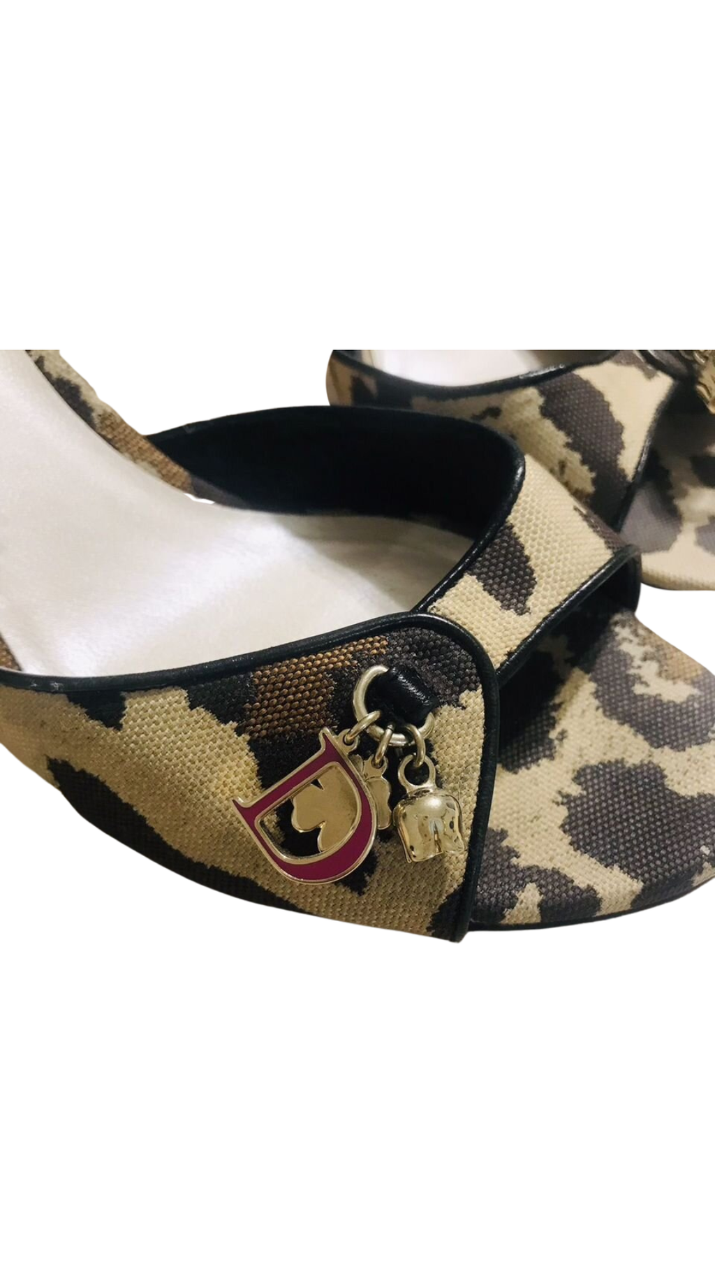 DIOR LEOPARD MULES EU37.5