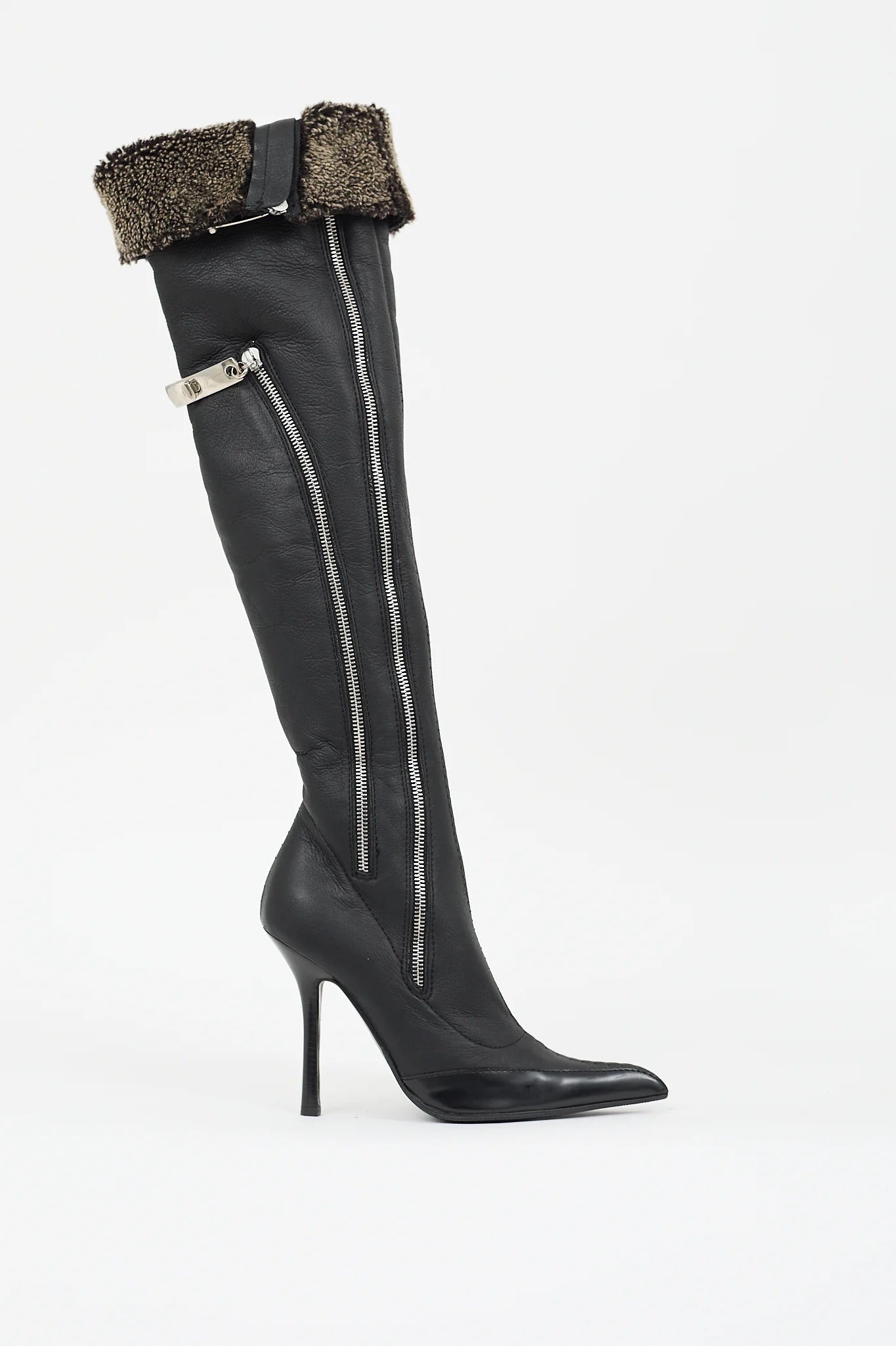 GIUSEPPE ZANOTTI ZIP THIGH BOOTS EU38