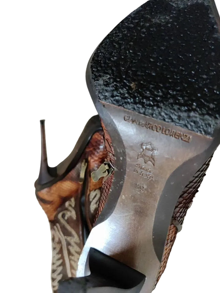 GIANMARCO LORENZI PYTHON BOOTS EU39