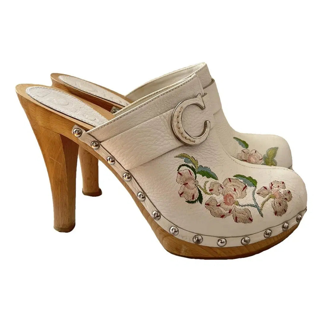 DIOR FLOWER EMBROIDERED CLOG EU37.5